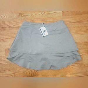 Foot Joy Women's Performance Layered Golf Skort Skirt Tennis Grey Size Med